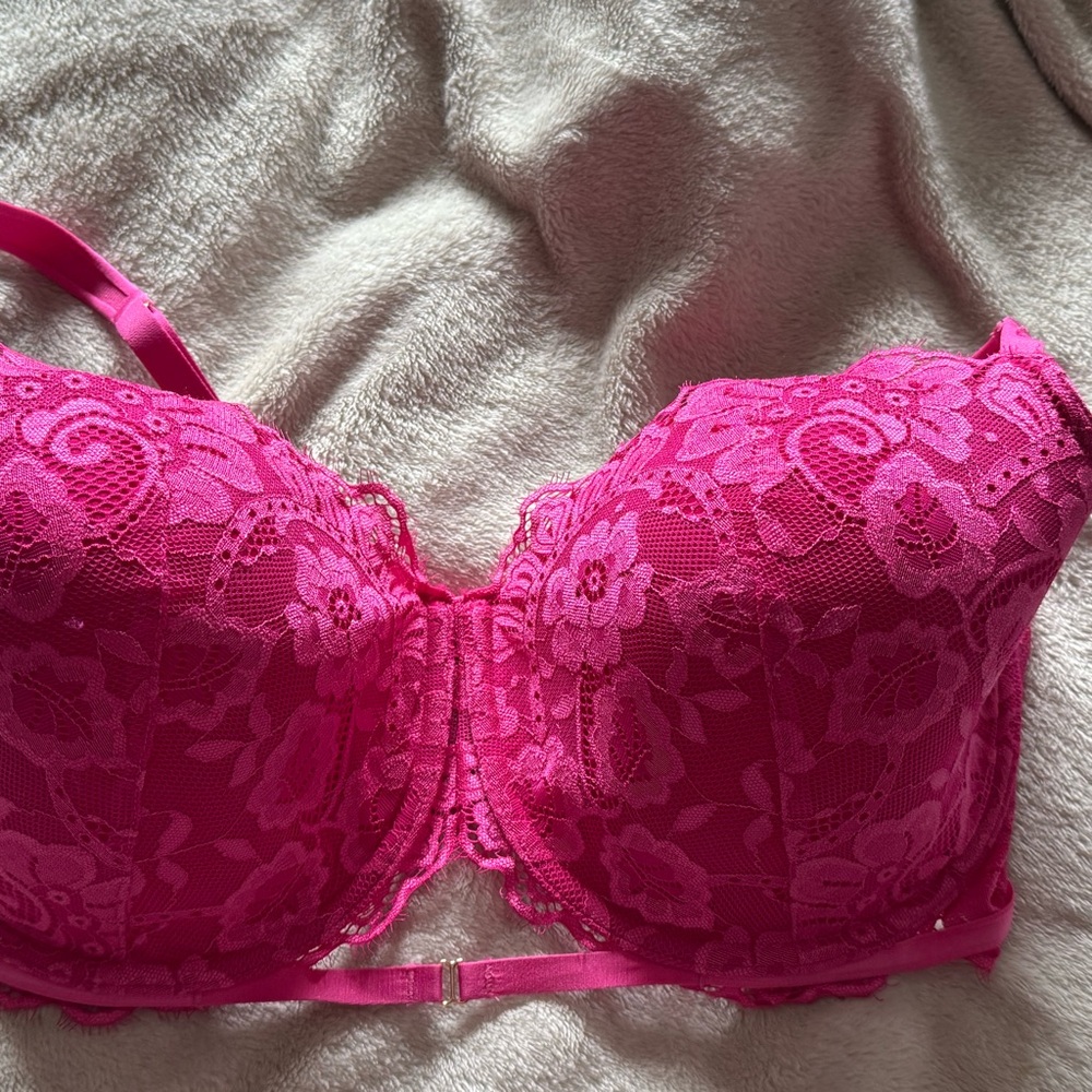 La Senza  Pink Lace Underwire Bra